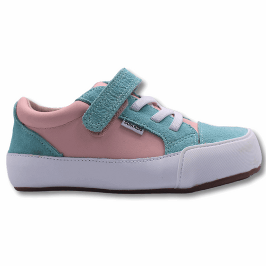 Zapatilla Ergonómica Oasis 2 rosado verde agua vista lateral