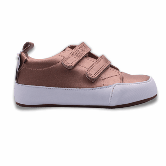 Zapatilla ergonómica barefoot Oasis Bronce para niñas vista lateral