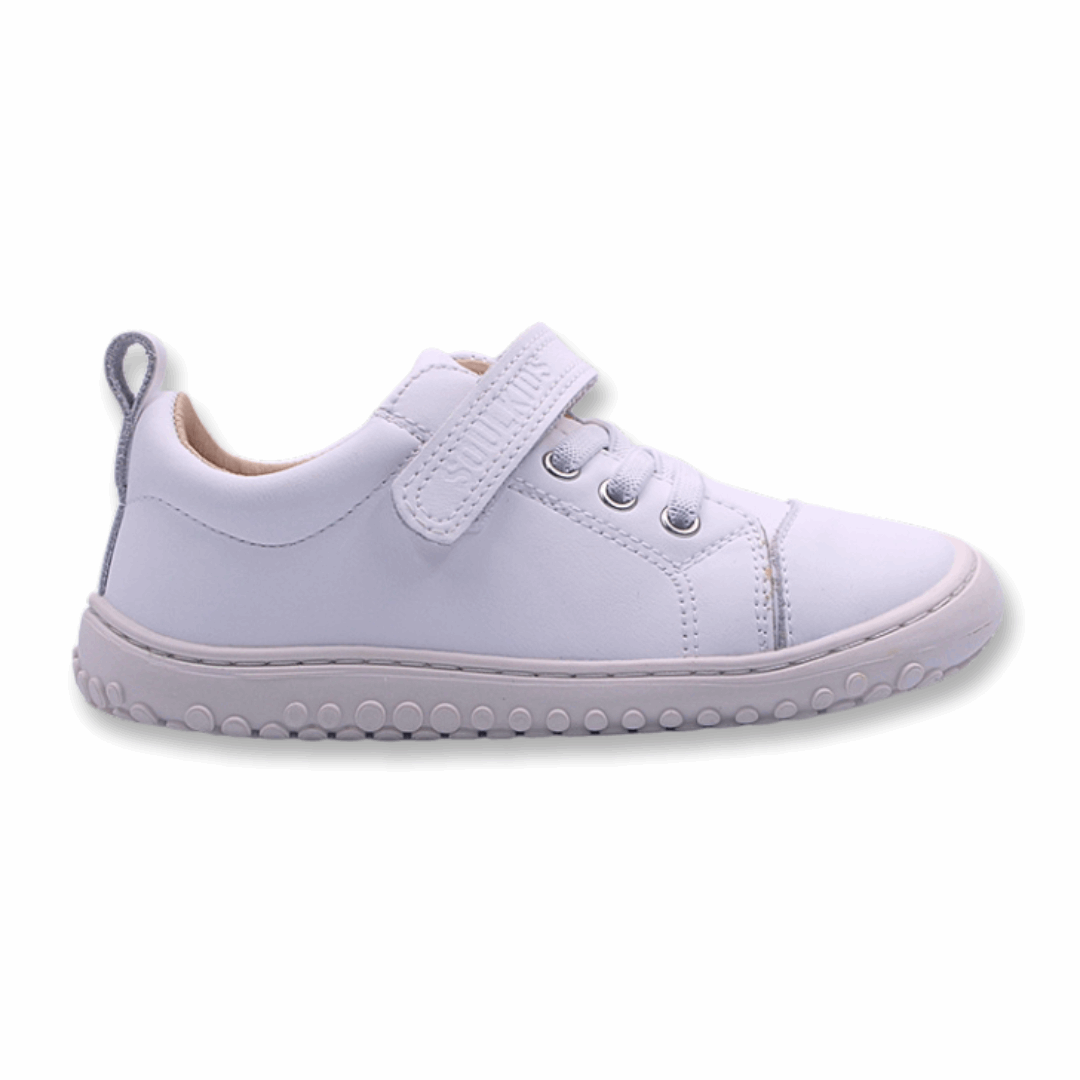 Zapatilla Ergonomica barefoot Escolar Aconcagua 2 color Blanco para niños unisex vista lateral