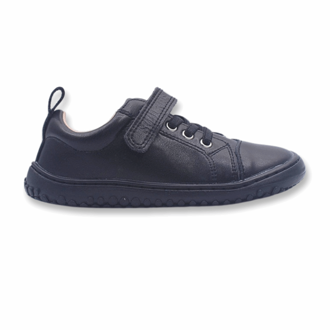 Zapatilla Ergonomica barefoot Escolar Aconcagua 2 color Negro para niños unisex vista lateral