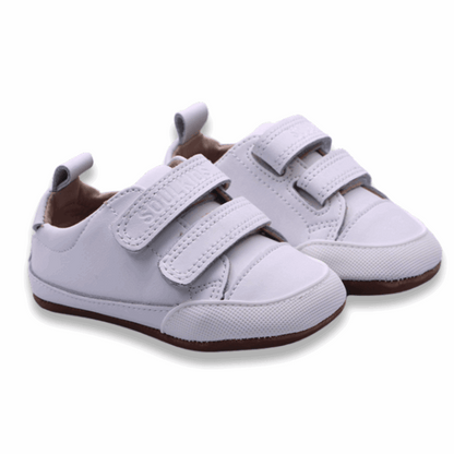Zapatilla Ergonómica Pioneros 2 Blanca vista ambas en diagonal
