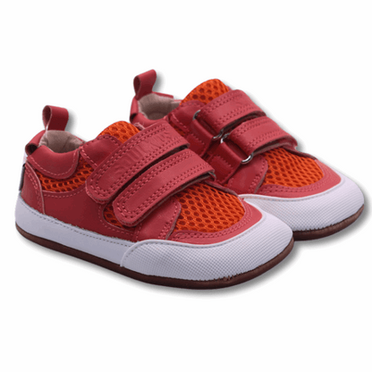 Zapatilla Ergonomica Pioneros Mesh Color Rojo