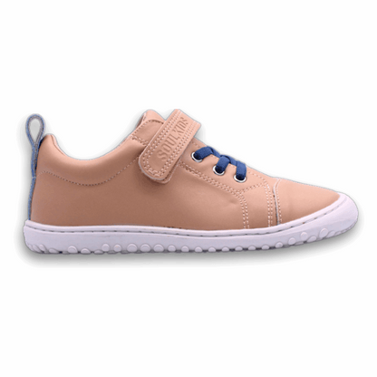 zapatillas infantiles ergonomicas barefoot Aconcagua 2 vegan cafe capuccino vista lateral