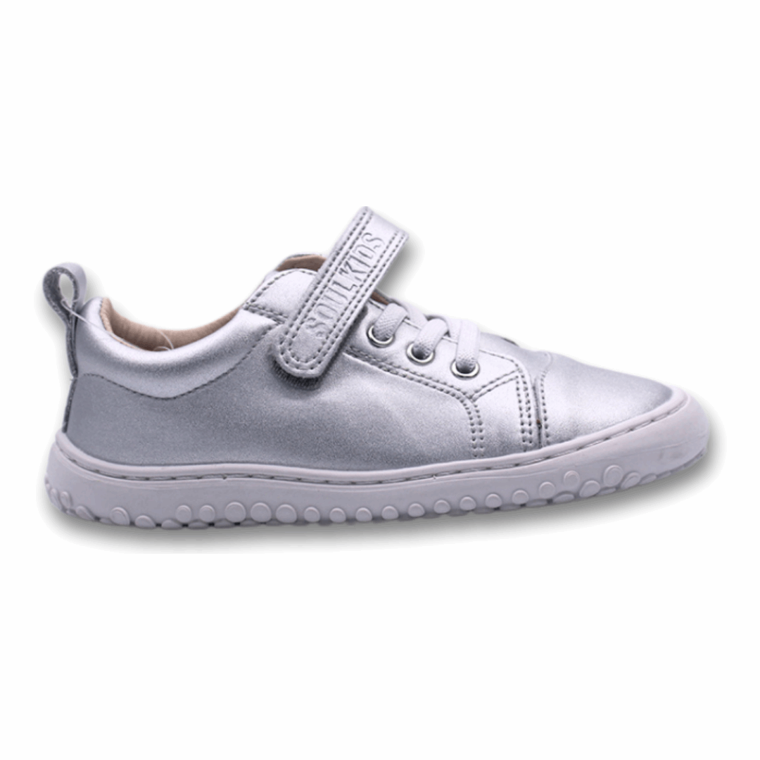 Zapatilla Ergonomica Soulkids Aconcagua 2 vegan Color Plateado silver vista lateral