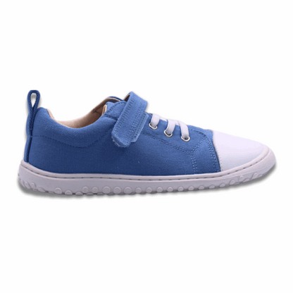 Zapatilla Ergonomica barefoot aconcagua 2 lona Celeste para niños unisex vista lateral
