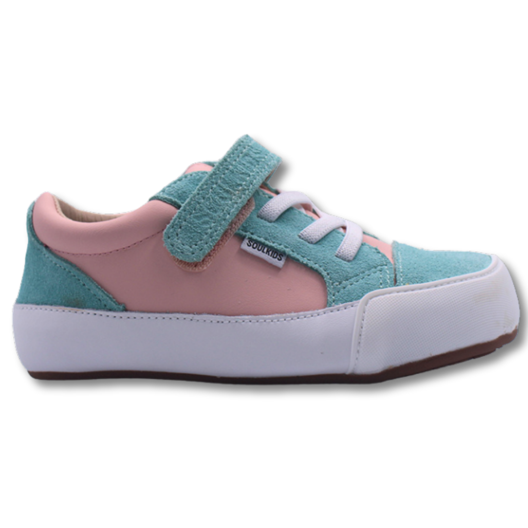 Zapatilla Ergonómica Oasis 2 - azul y rosa - frontal