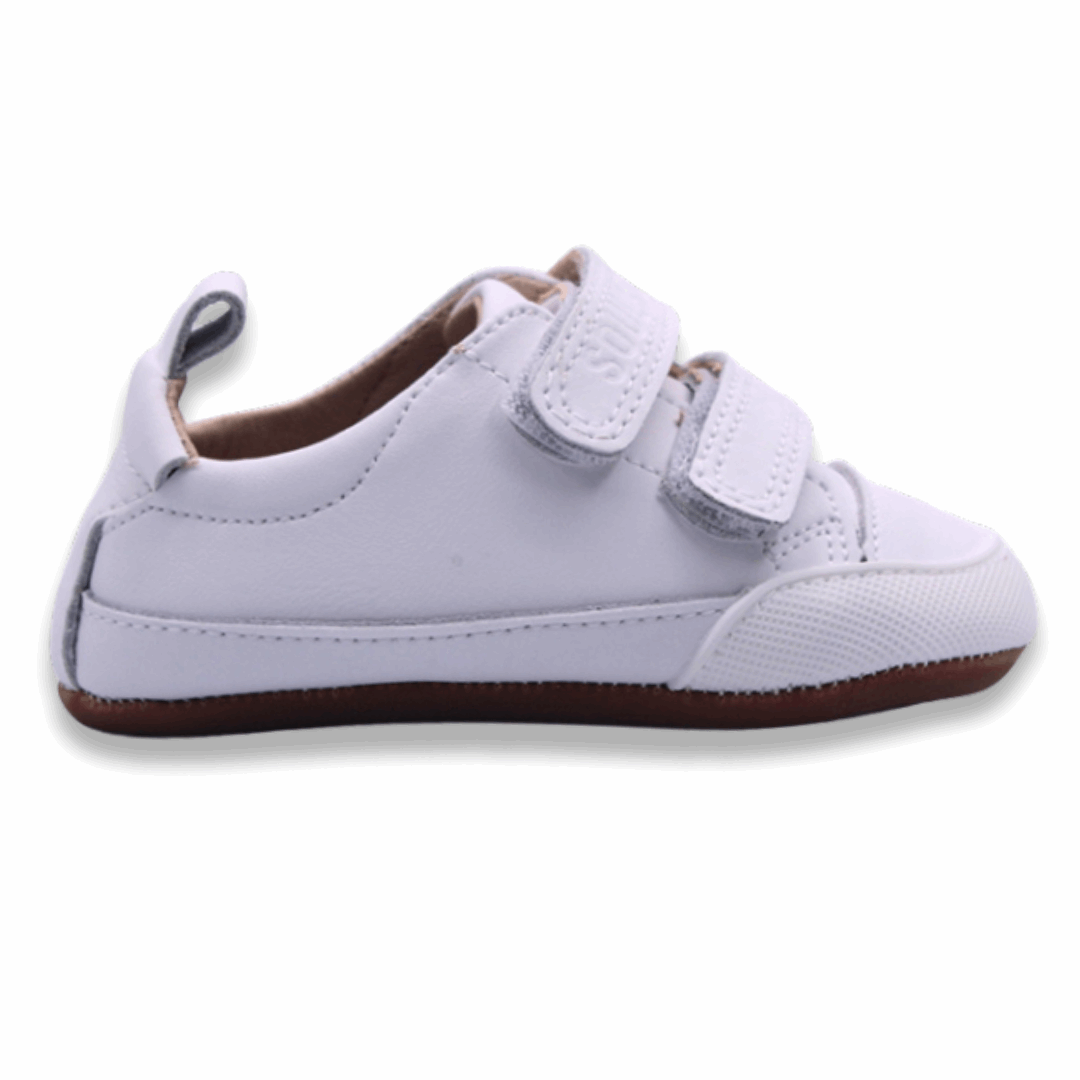 Zapatilla Ergonómica Pioneros 2 Blanca vista lateral